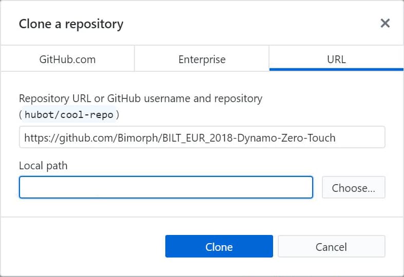 GitHub Desktop app Clone Repository
