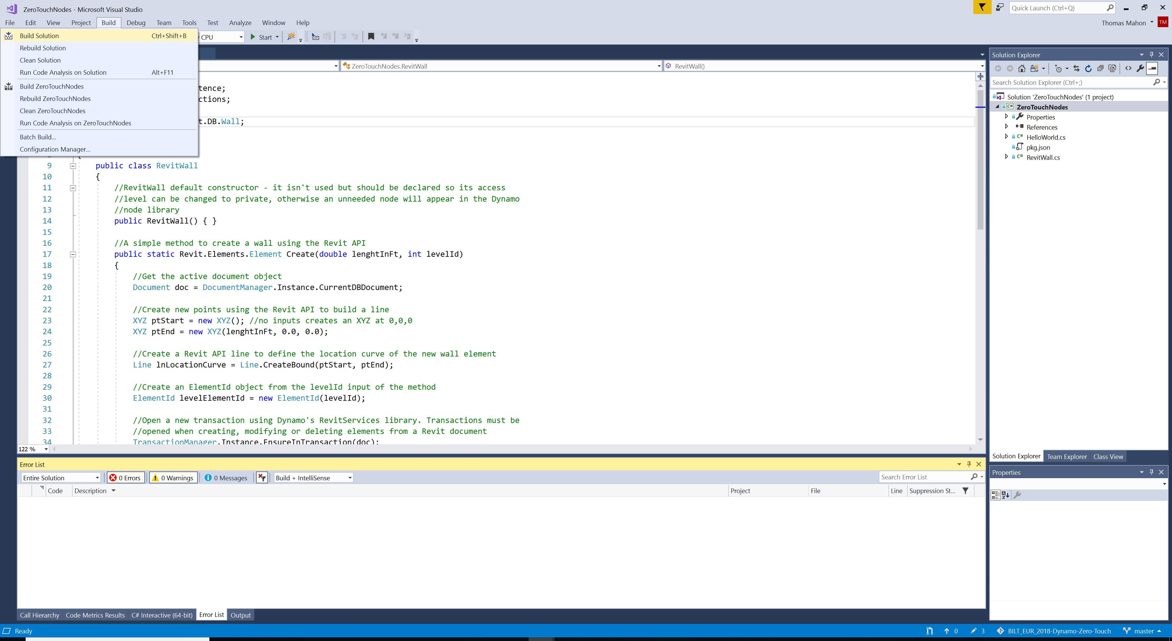 Visual Studio Build Solution